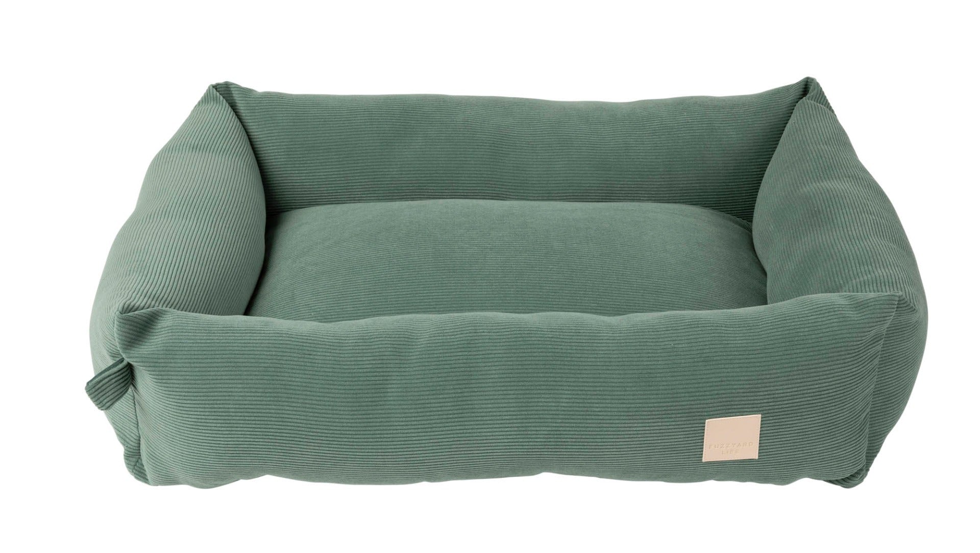Corduroy Pet Bed - Myrtle Green - FuzzYard Life Bed