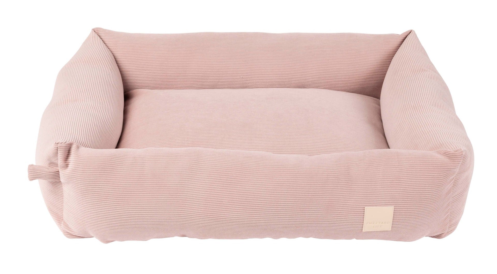 Corduroy Pet Bed - Blush Pink - FuzzYard Life Bed