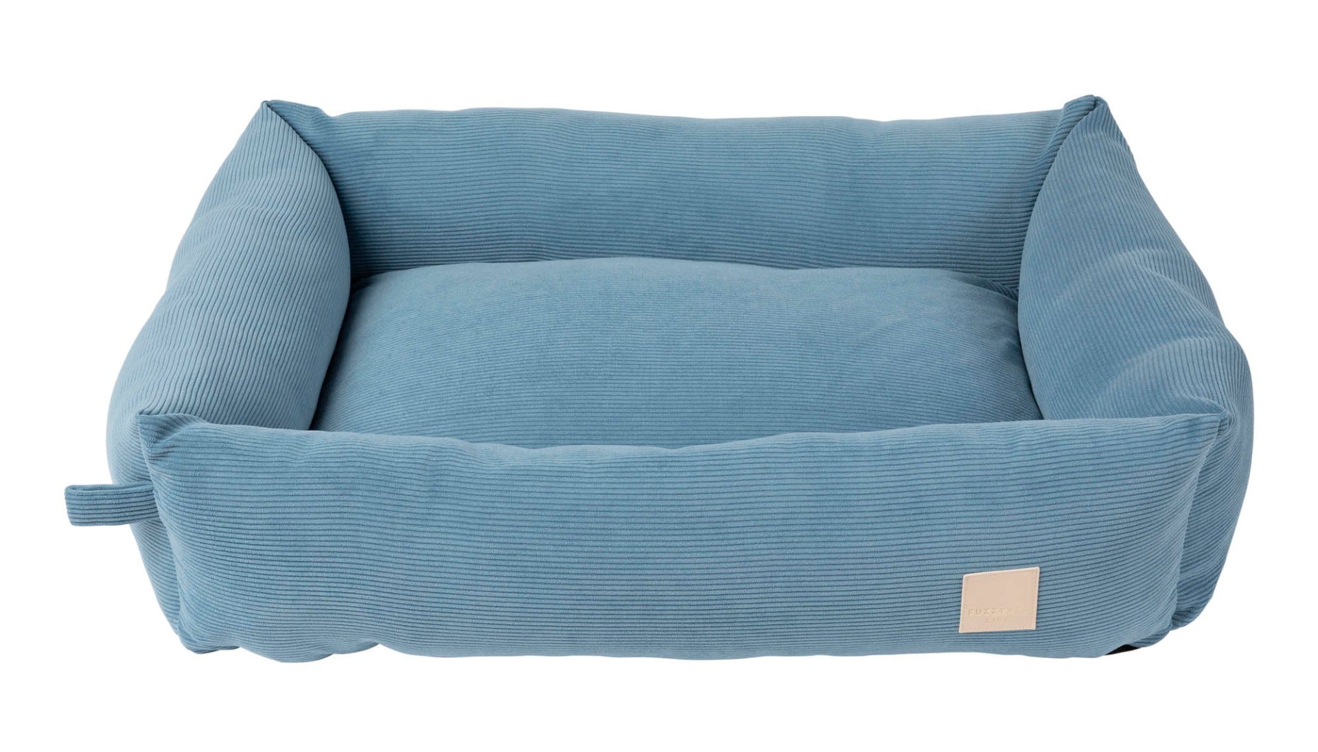 Corduroy Pet Bed - French Blue - FuzzYard Life Bed