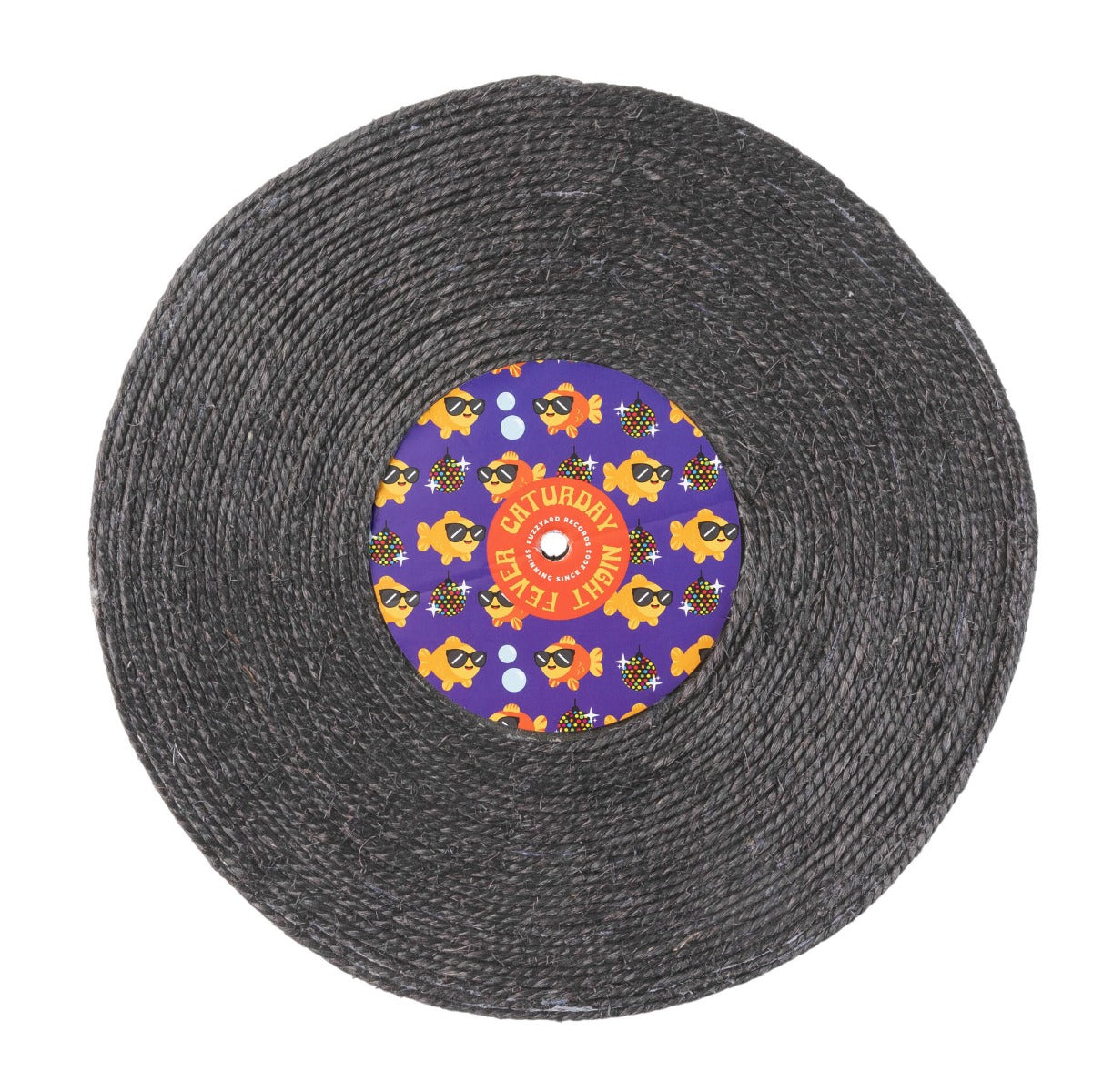 Caturday Night Fever - Record Cat Scratcher by FuzzYard