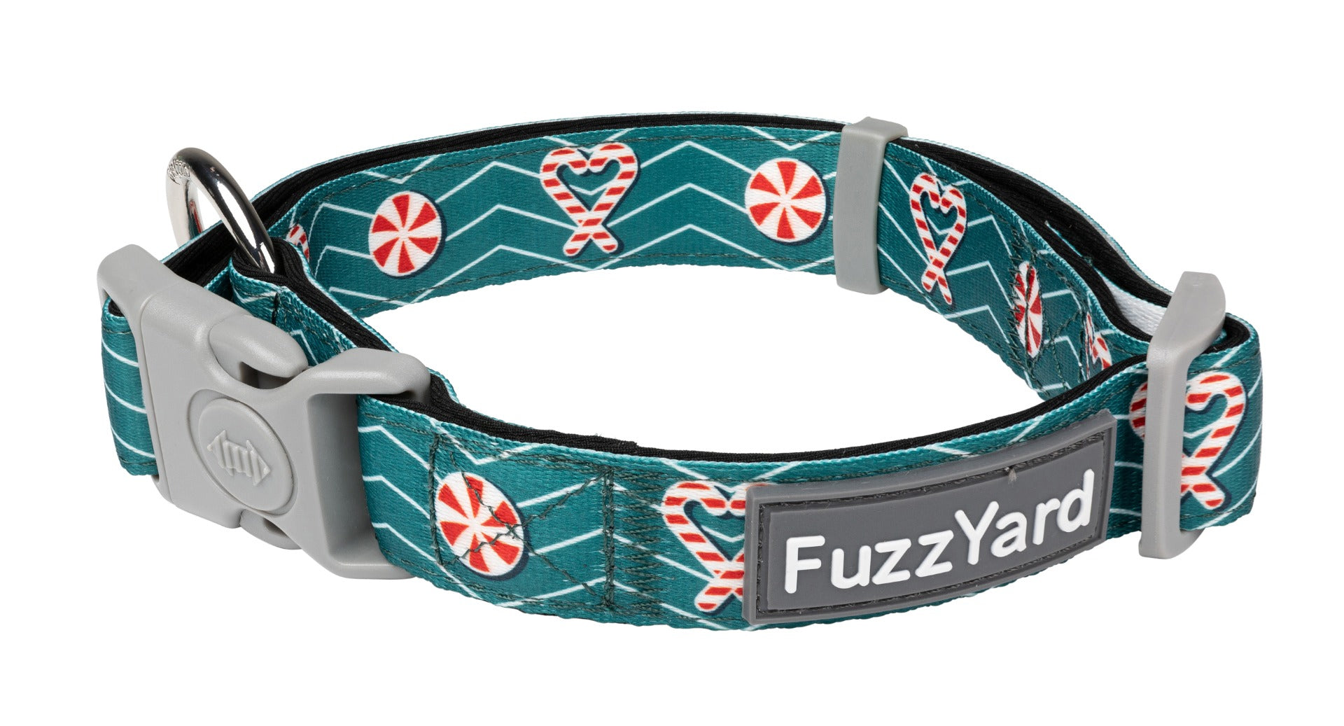 I Heart Candy Canes - Dog Collar