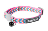 Cat Collar - Groovelock - Orange/Pink by FuzzYard