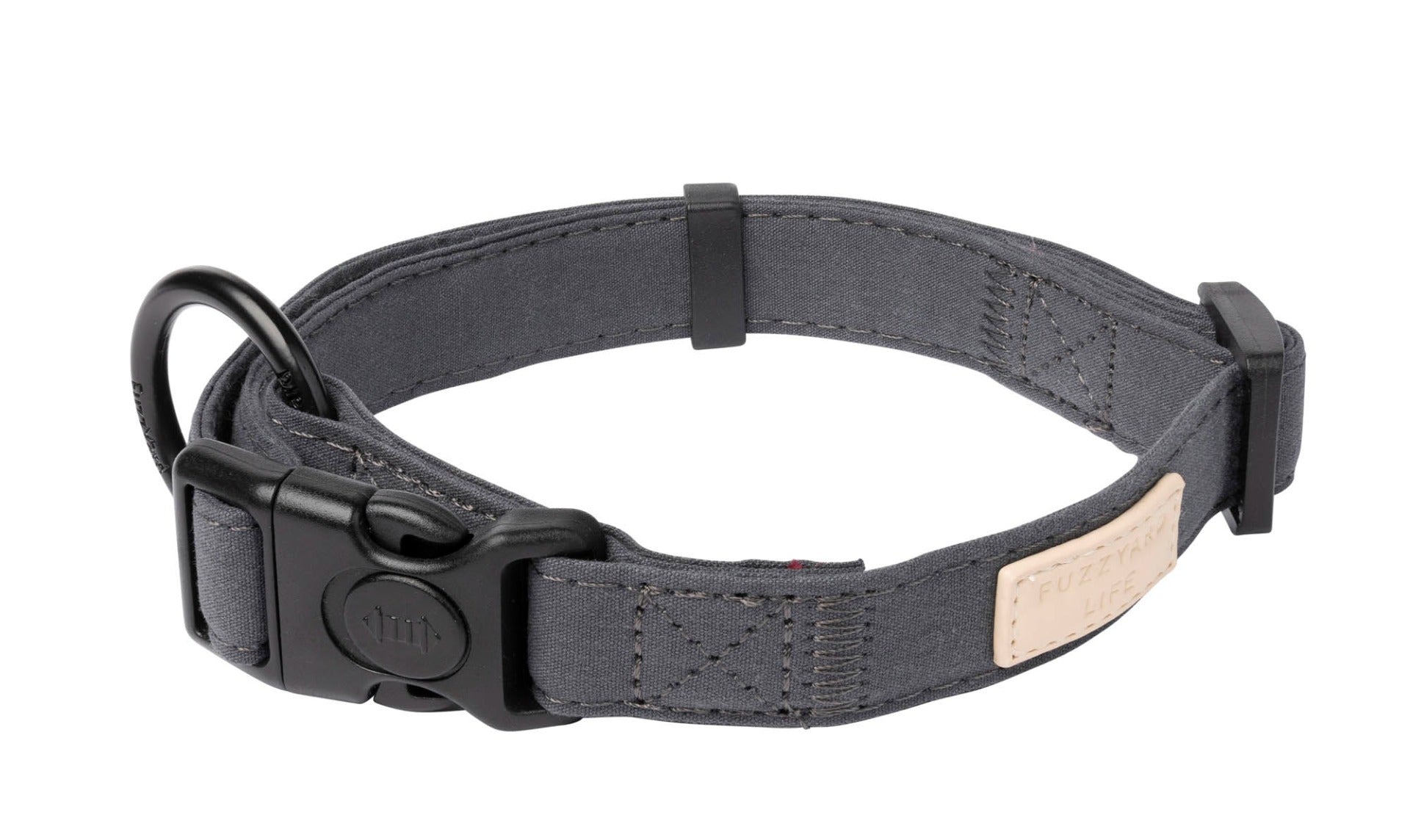 FuzzYard Life Dog Collar - Slate Grey - medium