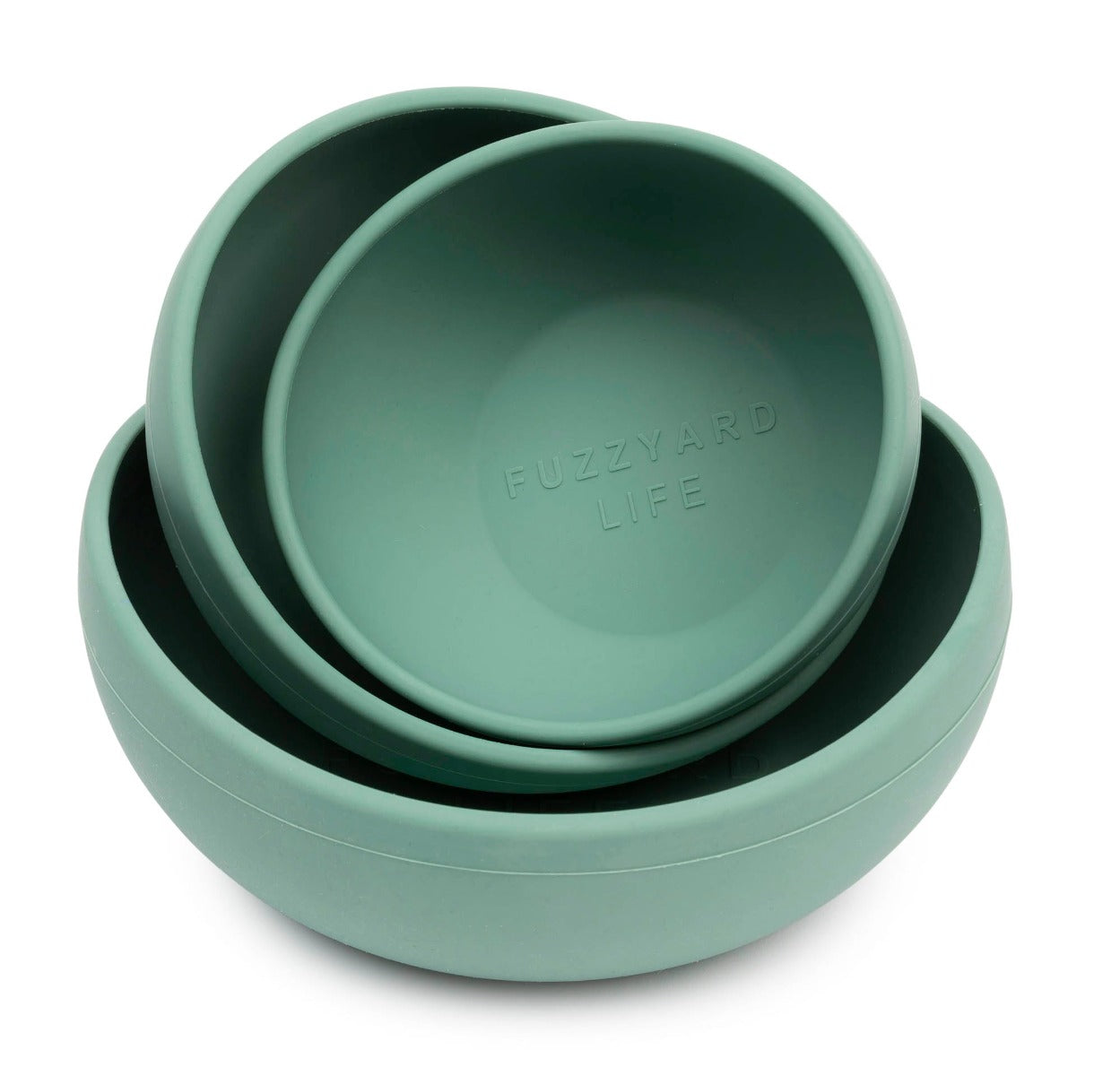 FuzzYard Life Silicone Bowl - Myrtle Green