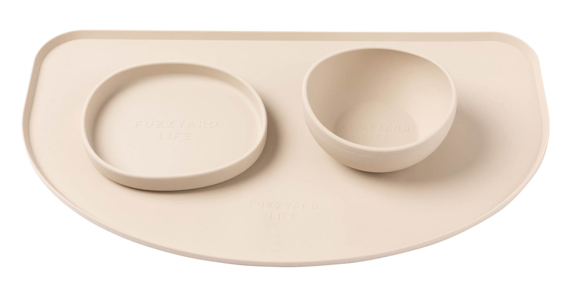 FuzzYard Life Silicone Feeding Mat - Sandstone by FuzzYard