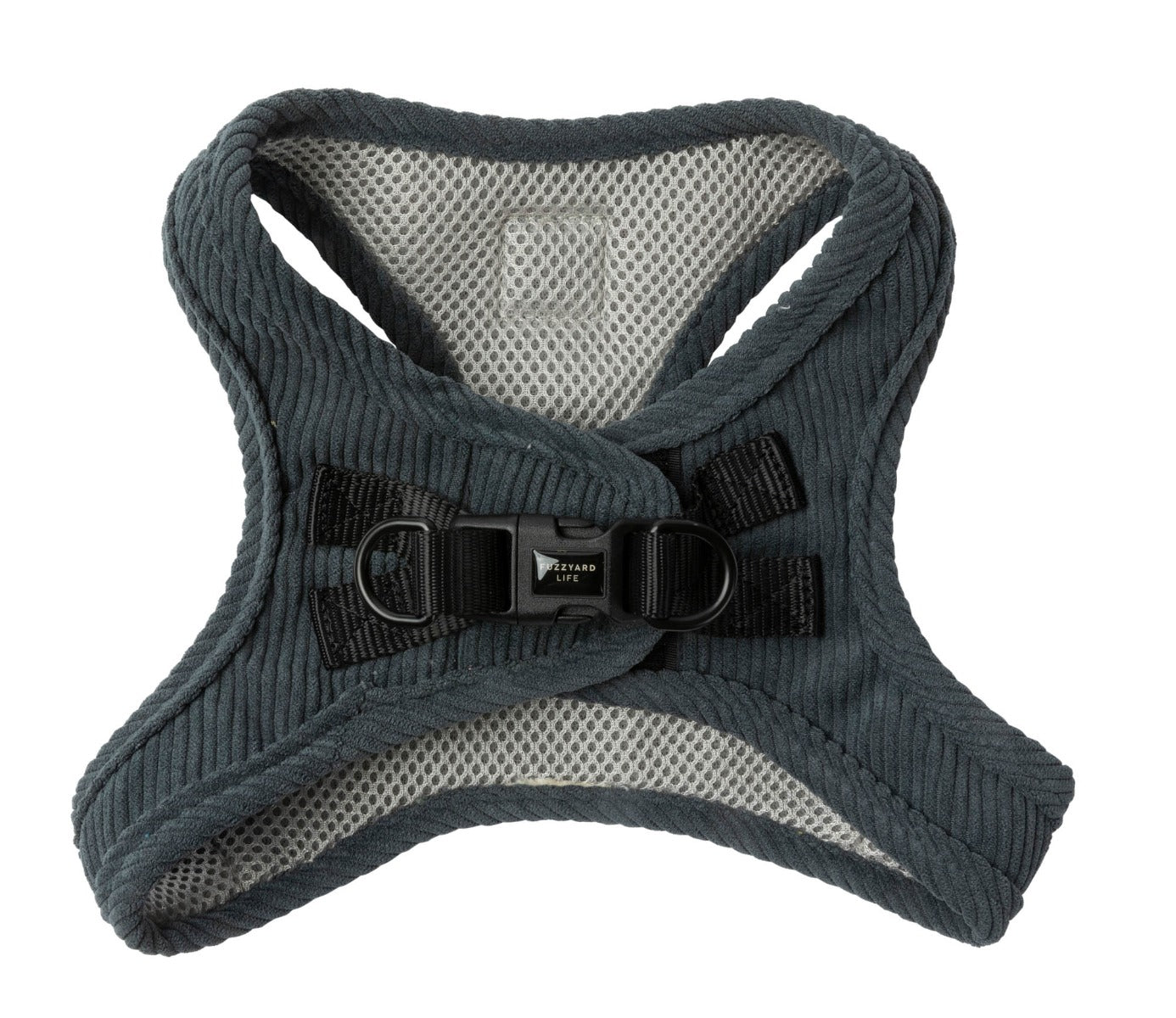 Corduroy Step In Harness - Slate Grey by FuzzYard Life