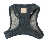 Corduroy Step In Harness - Slate Grey by FuzzYard Life