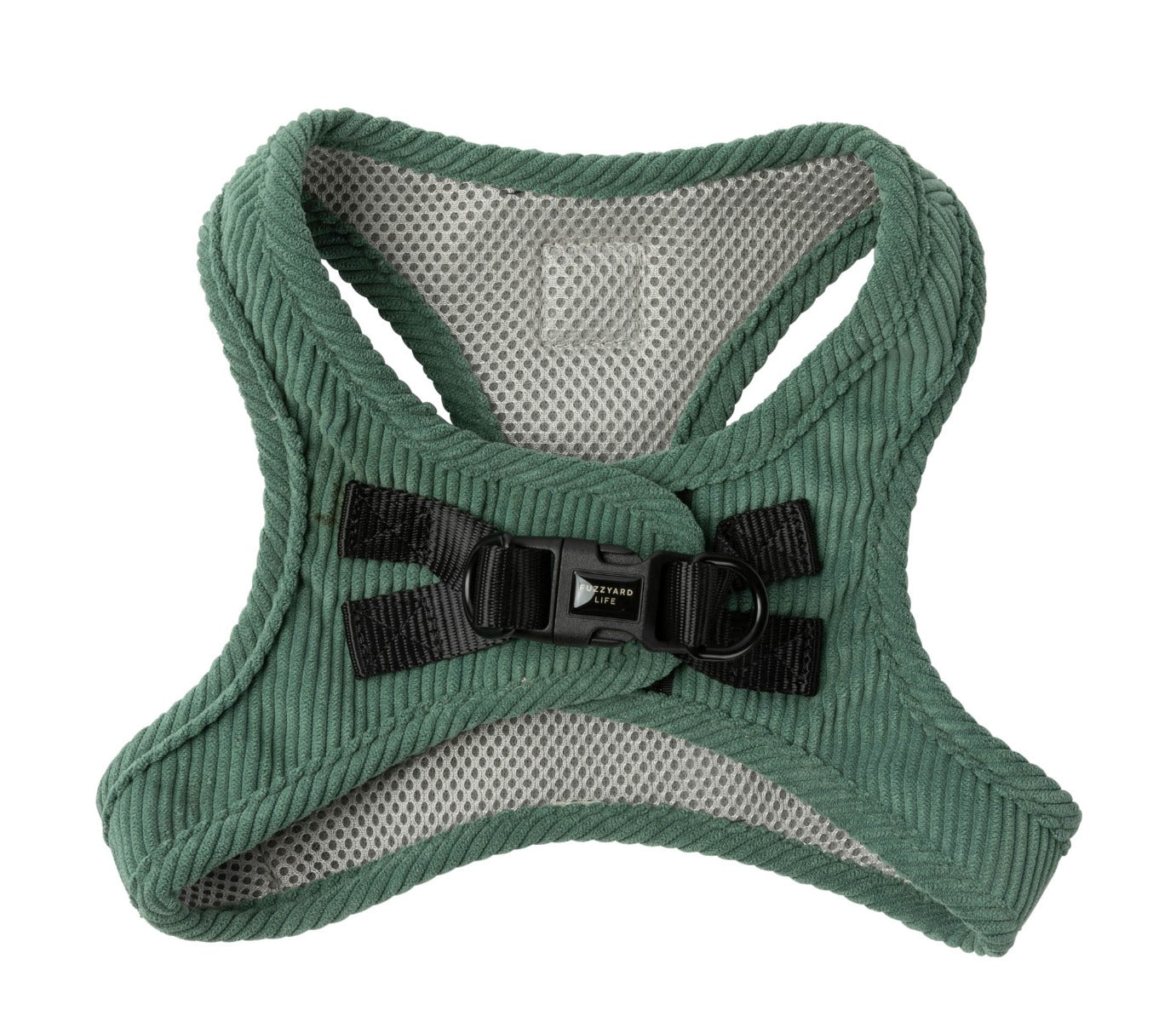 Corduroy Step In Harness - Myrtle Green by FuzzYard Life
