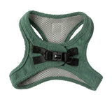 Corduroy Step In Harness - Myrtle Green by FuzzYard Life