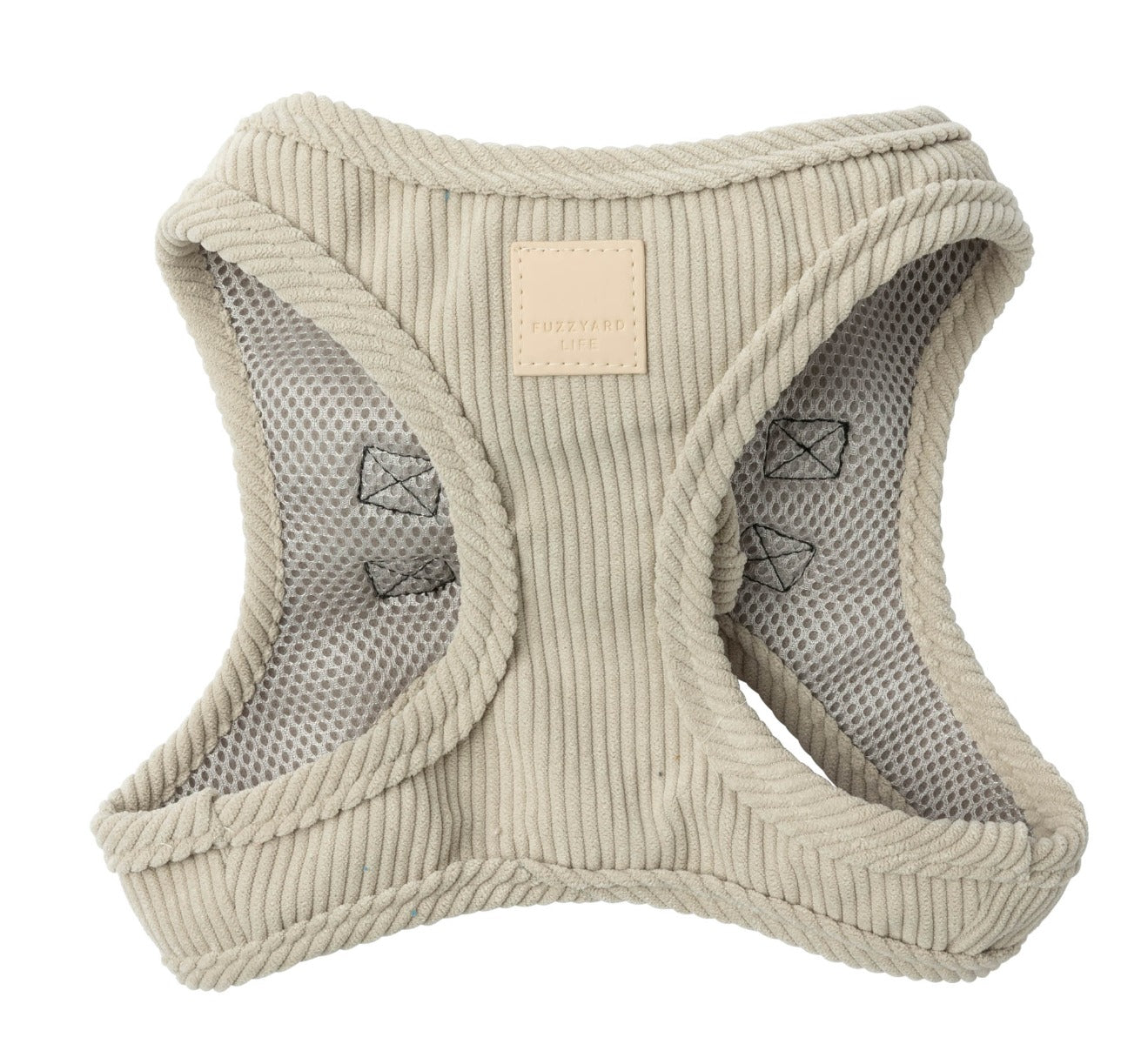 Corduroy Step In Harness - Sandstone by FuzzYard Life
