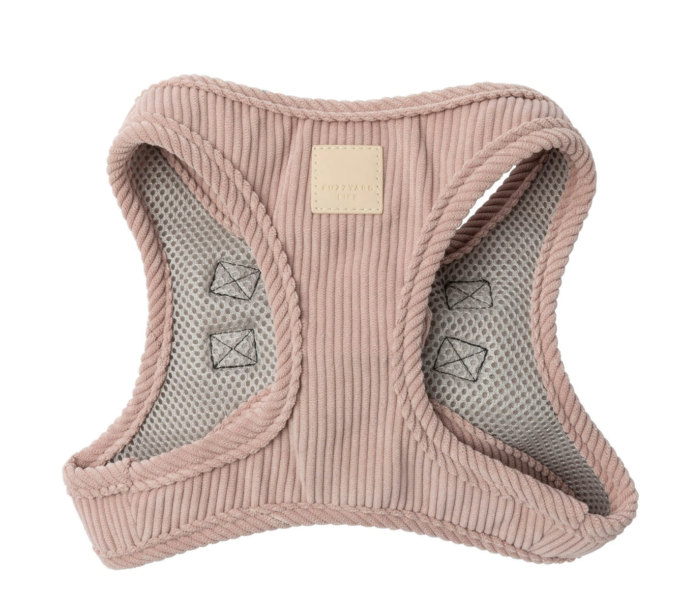 Corduroy Step In Harness - Soft Blush by FuzzYard Life