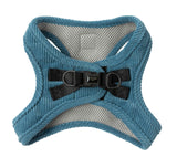 Corduroy Step In Harness - French Blue by FuzzYard Life