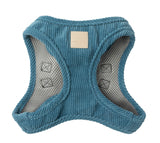 Corduroy Step In Harness - French Blue by FuzzYard Life