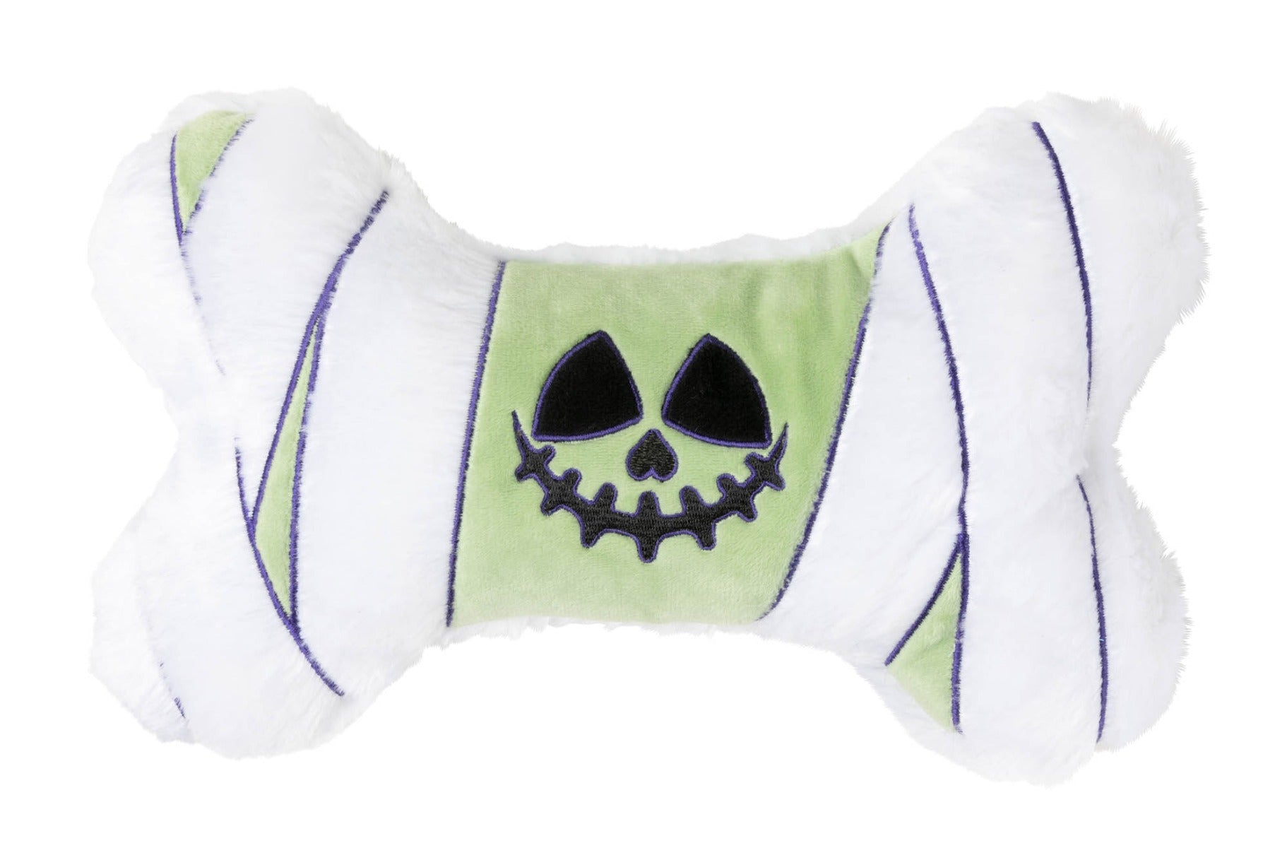 Smiling Ghoul Bone - Dog Toy by FuzzYard