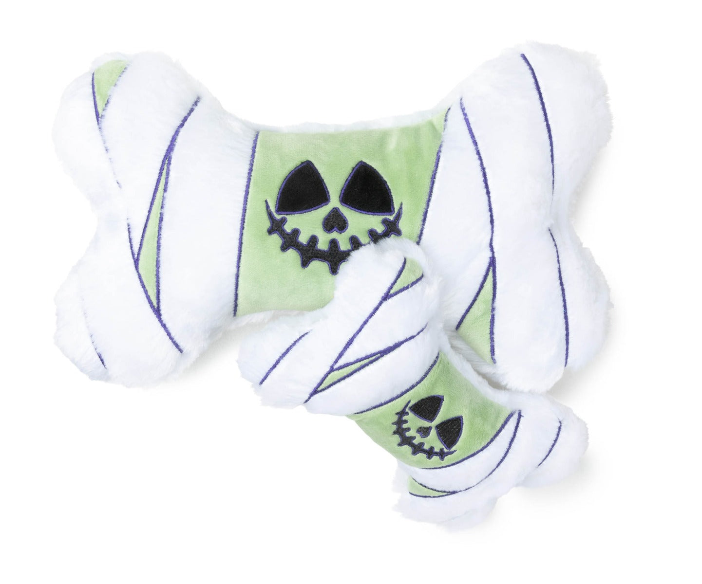 Smiling Ghoul Bone - Dog Toy by FuzzYard