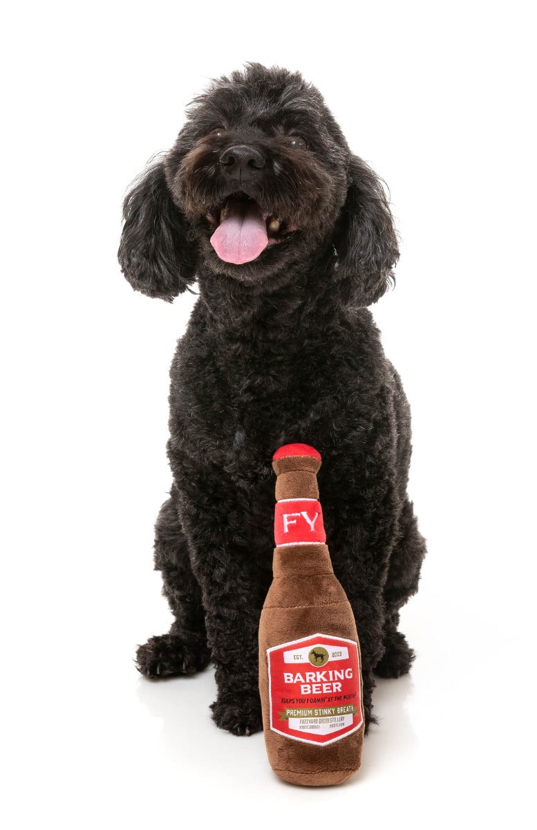 Barking Beer - Dog Toy by FuzzYard