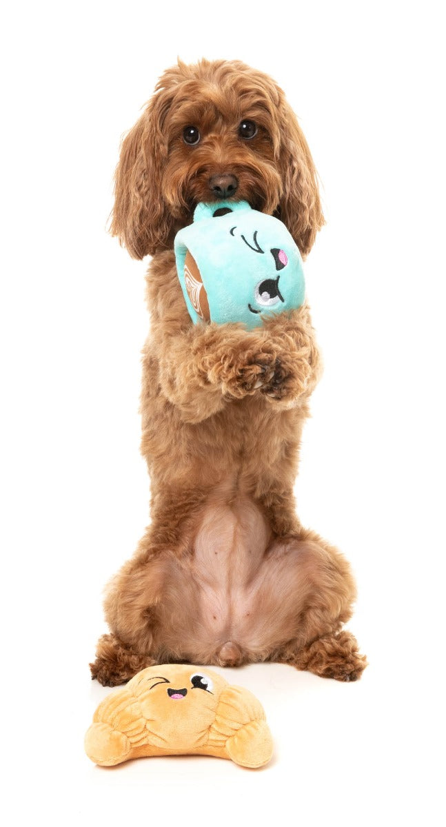 Croissant & Cappuccino 2PK - Dog Toy by FuzzYard
