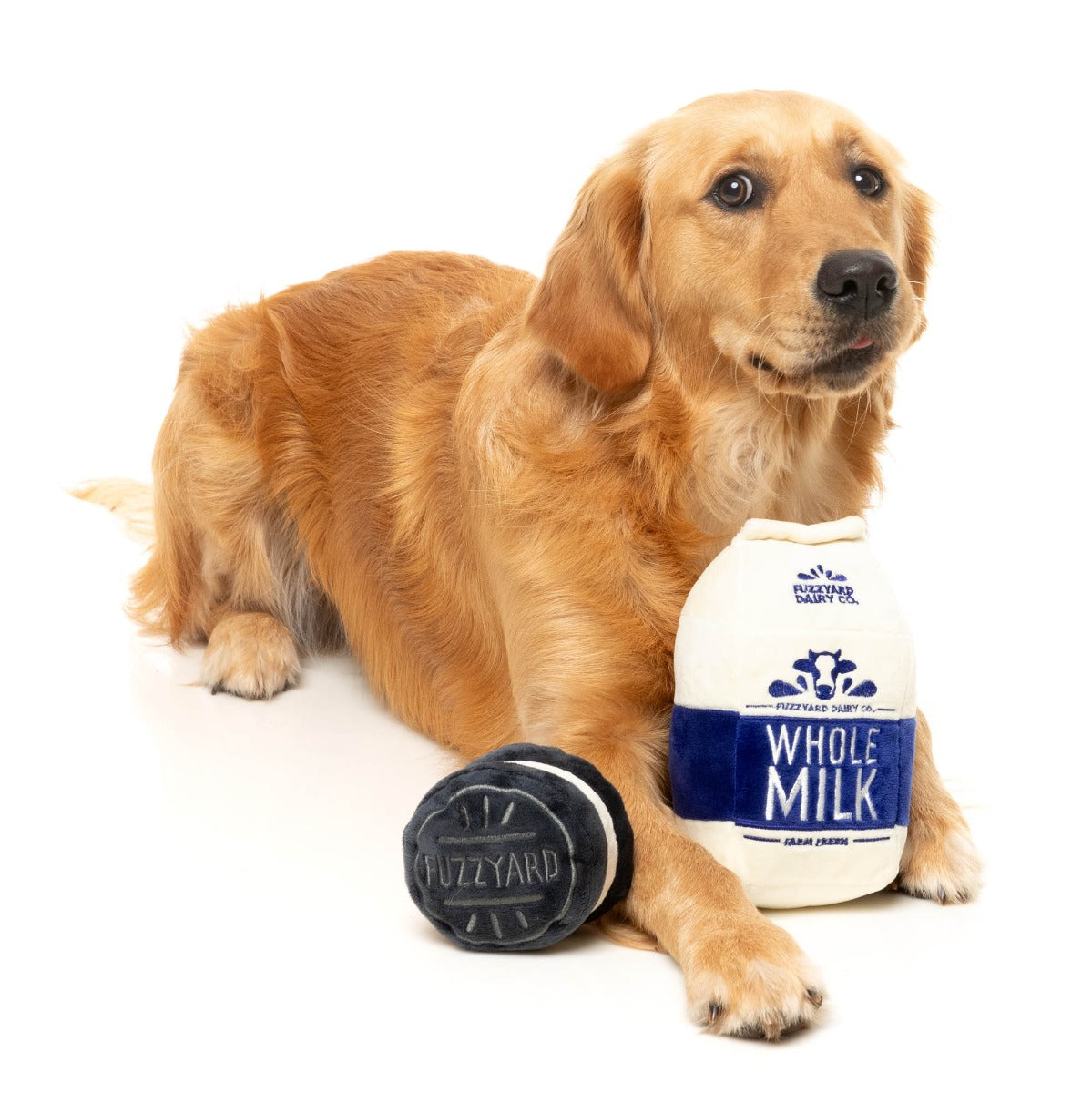 Milk & Cookie 2PK - Dog Toy by FuzzYard