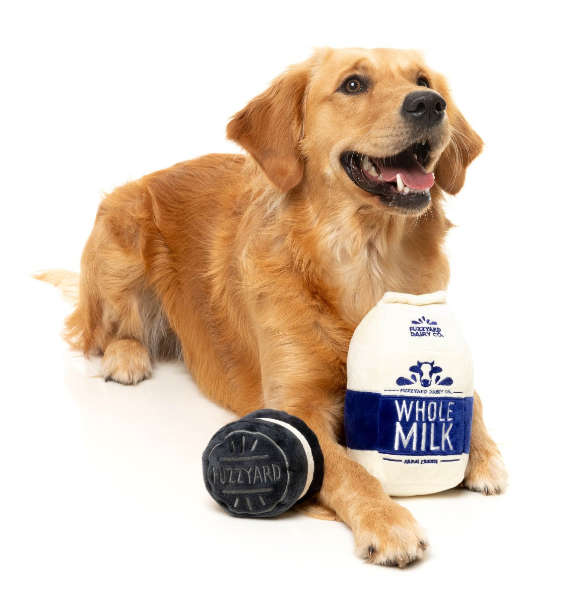 Milk & Cookie 2PK - Dog Toy by FuzzYard