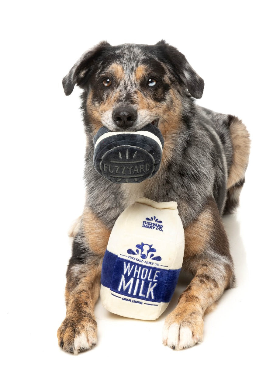 Milk & Cookie 2PK - Dog Toy by FuzzYard